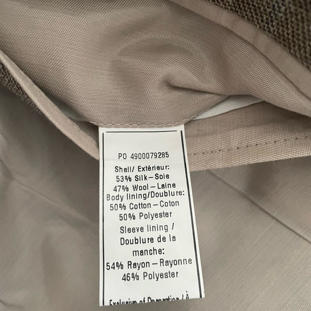 NWOT BLACK BROWN 1826  Two Button Mens Sports Jacket Blazer 44R - Picture 7 of 14